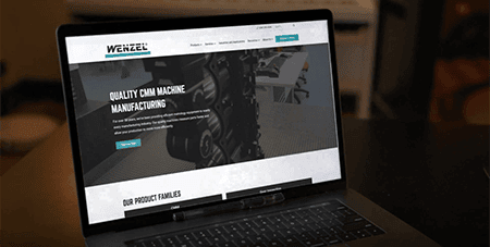 Laptop with Wenzel America website home page