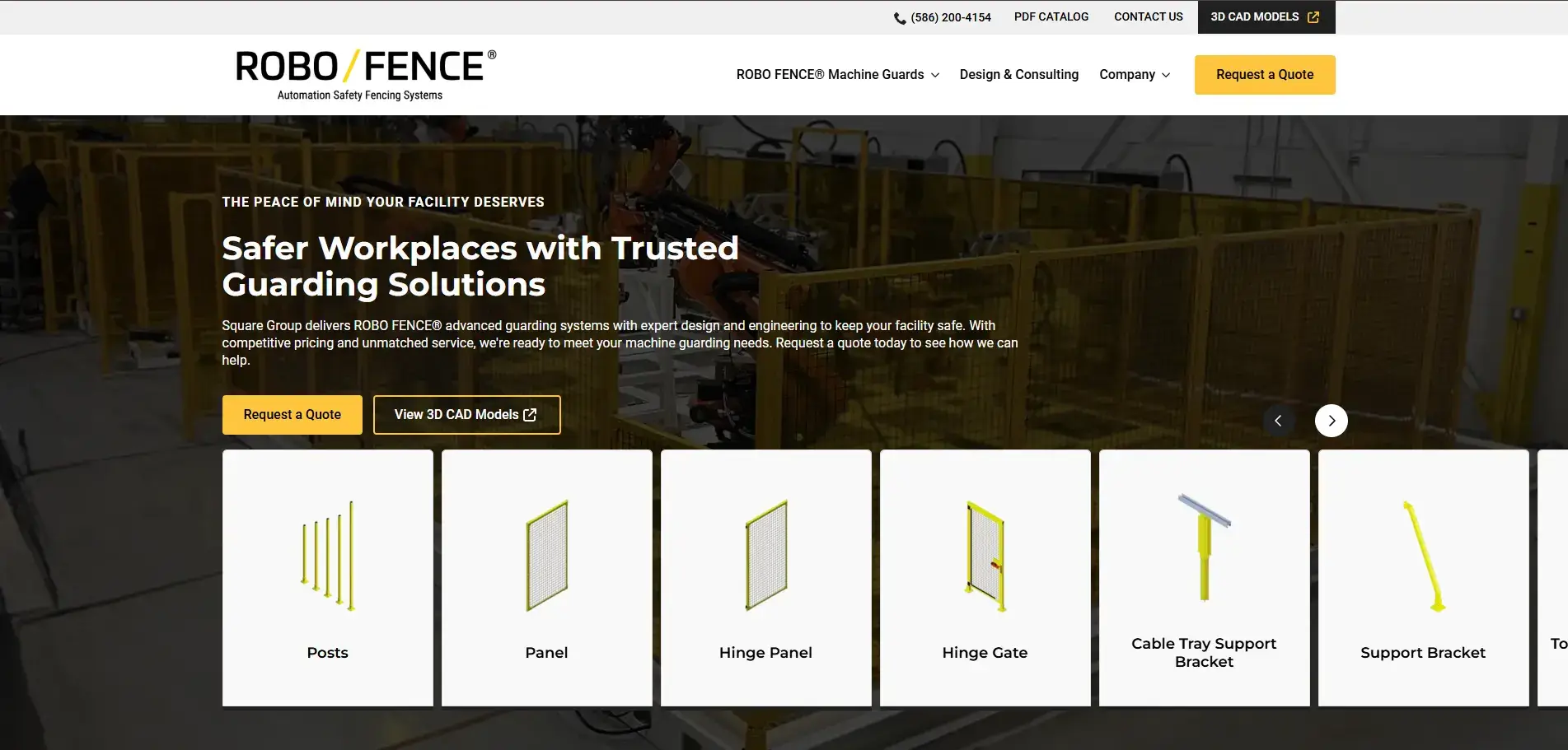 ROBO FENCE hero section