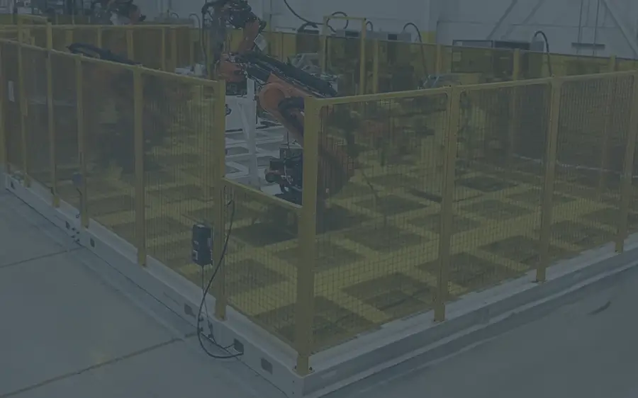 ROBO FENCE fencing around a machine