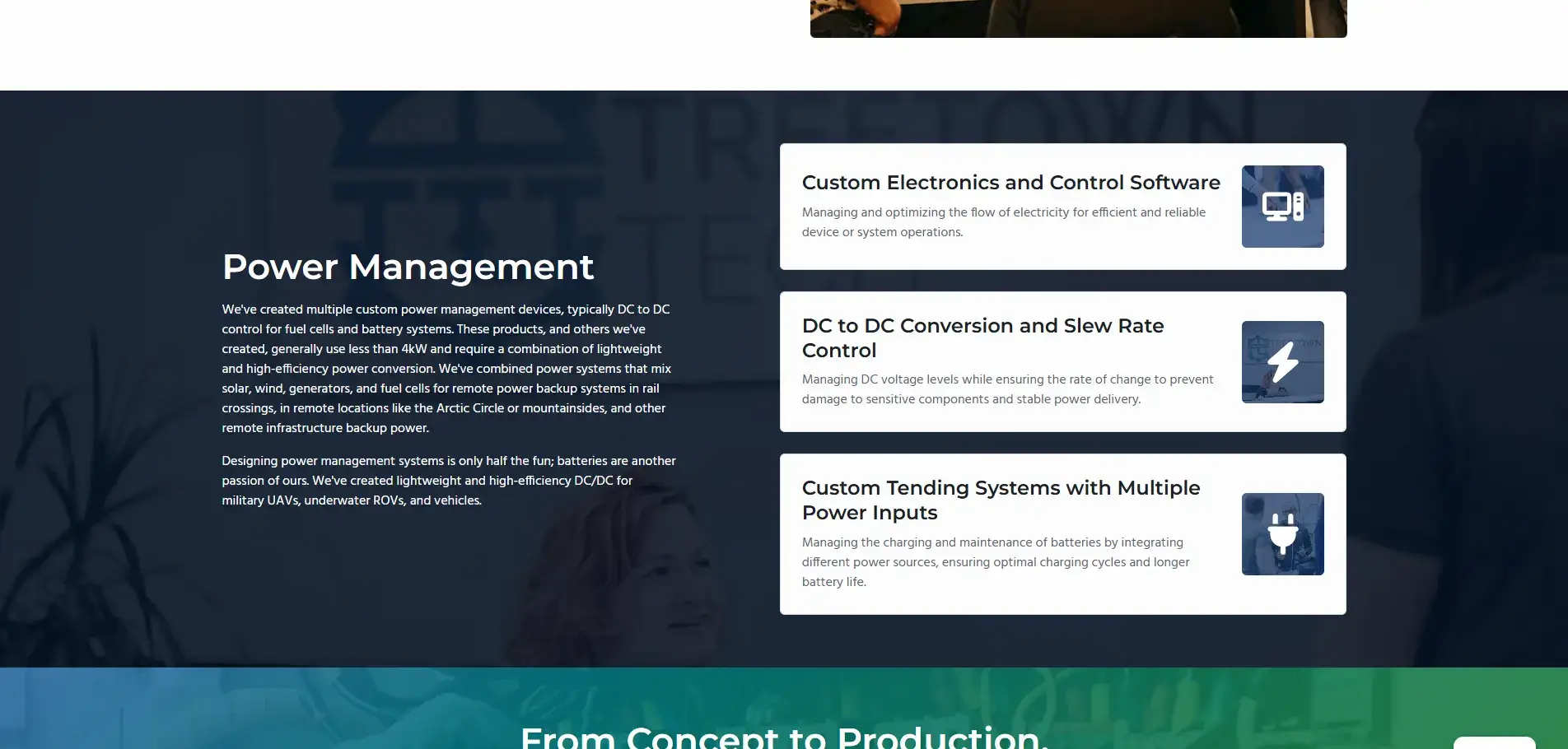 Treetown Tech Battery Management Systems page